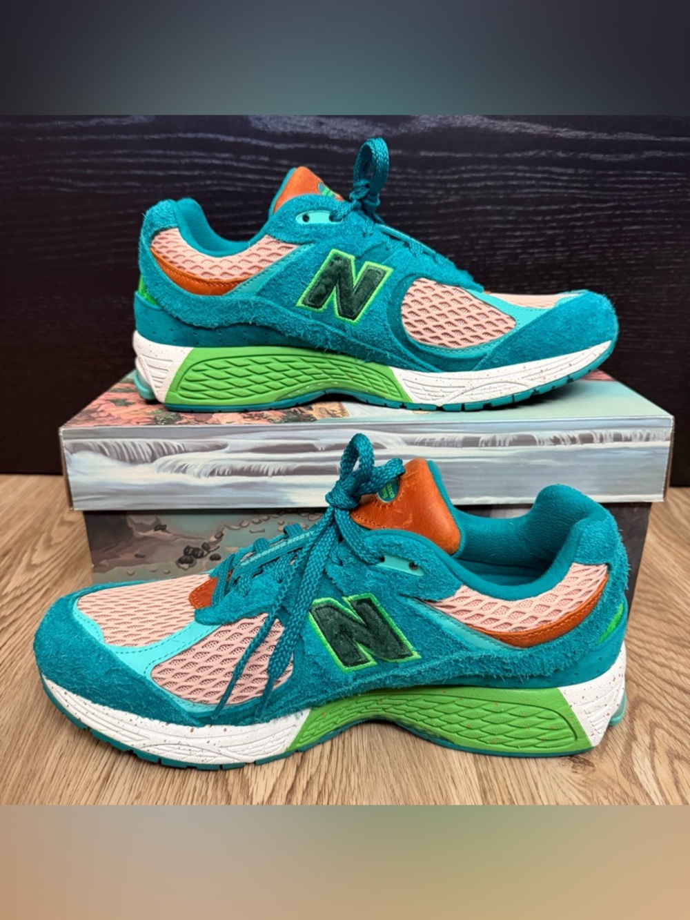 Salehe Bembury x New Balance 2002R Water Be The Guide Blue/Beige ML2002RJ - Picture 2 of 13